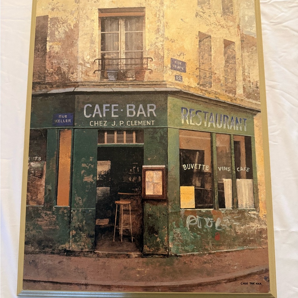 Vintage Cafe Bar Wall Art